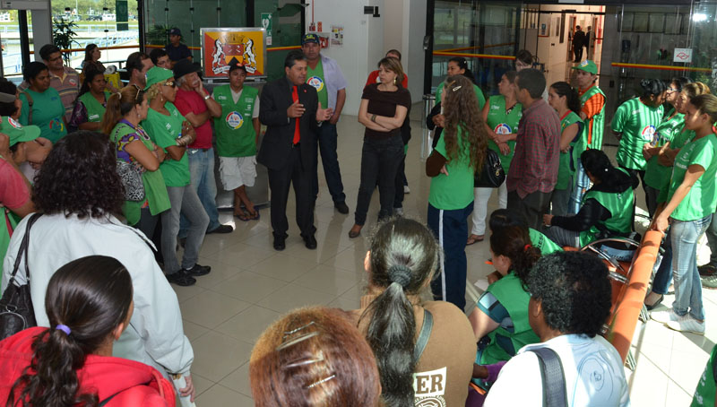 Após derrubada do parecer, em agosto, Izídio conversou com catadores de cooperativas de Sorocaba