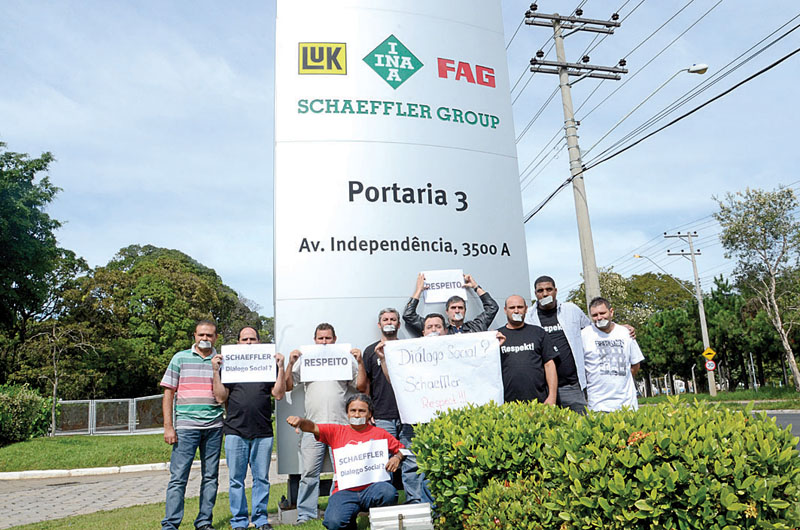 Entrada de dirigentes sindicais só ocorreu após protestos