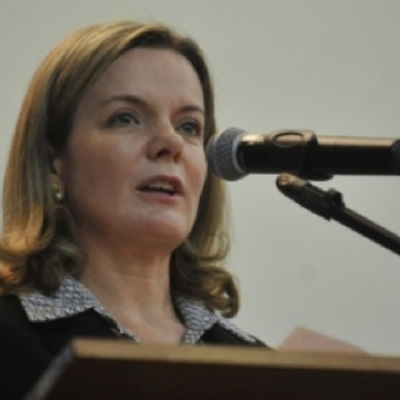 A ministra Gleisi Hoffmann, chefe da Casa Civil da Presidência da República