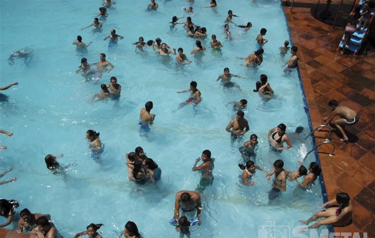 O horário de funcionamento do clube é das 9h às 18h. As piscinas, porém, abrem às 10h e fecham às 18h (foto: Foguinho/Imprensa SMetal)