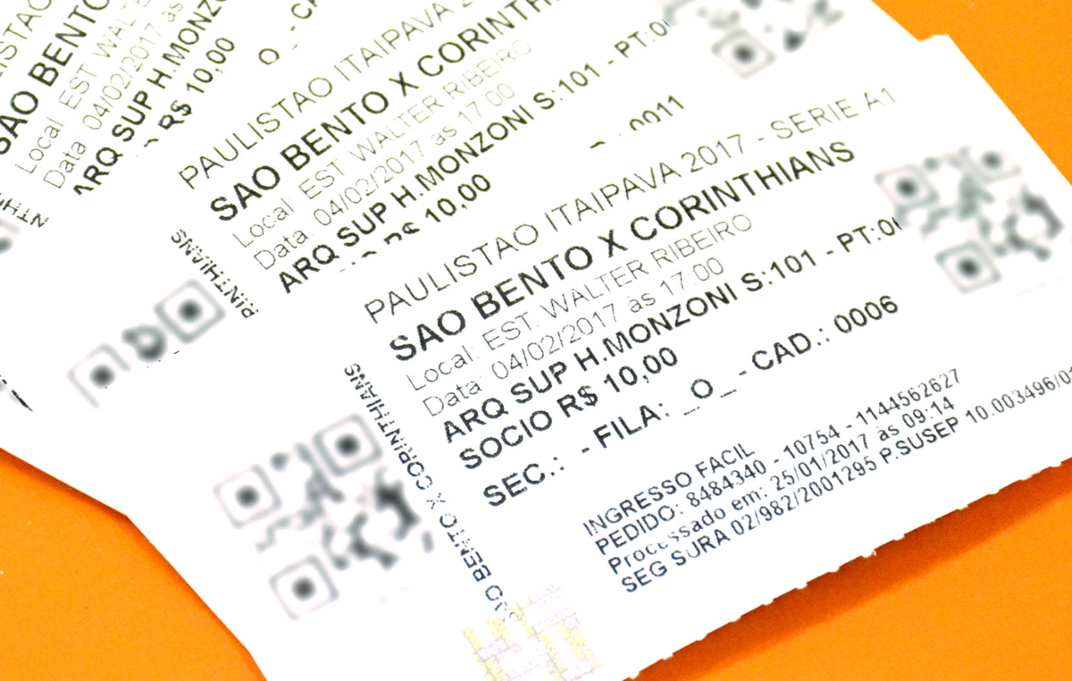 Os ingressos sorteados são para arquibancada superior do São Bento (Foto: Foguinho/Imprensa SMetal)