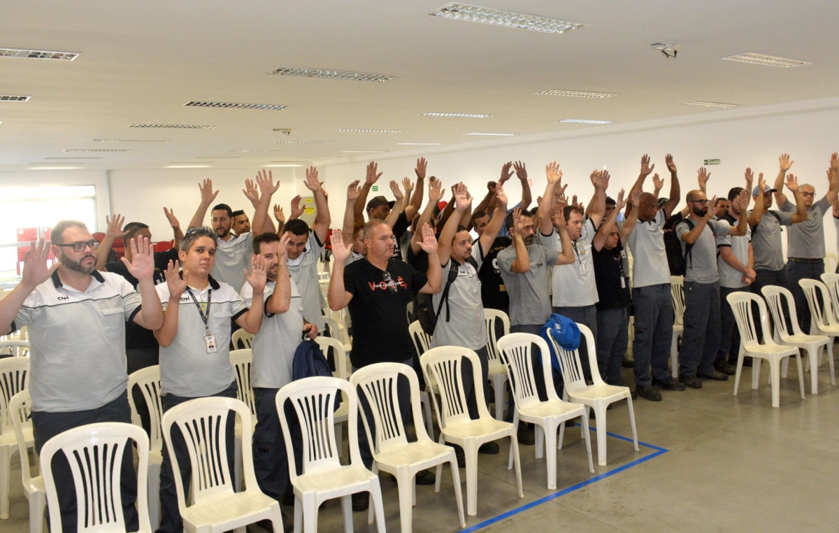 A proposta foi aprovada pelos trabalhadores da CNH/Case, em Sorocaba, por unanimidade 