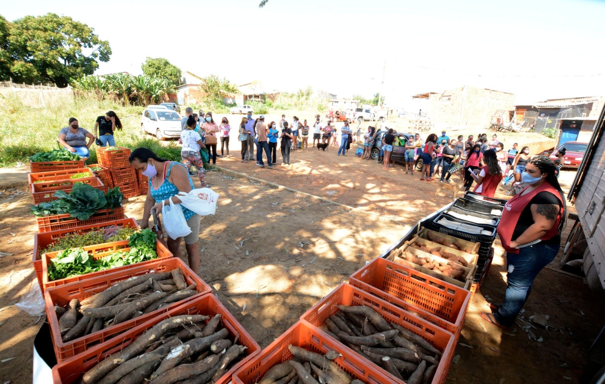 Mais de 50 famílias foram atendidas na ação do Banco de Alimentos