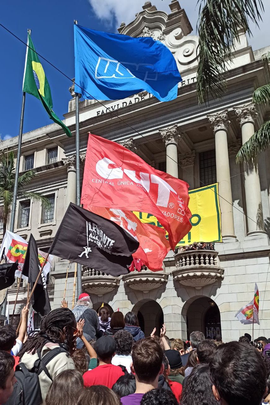 Evento histórico de leitura da Carta às Brasileira e Brasileiros em Defesa do Estado Democrático de Direito aconteceu na manhã desta quinta-feira, 11, na Faculdade de Direito da USP